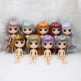 ICY DBS Blyth doll middie 20cm Customised nude joint body different face Colourful hair and hand gesture as gift 18 240304