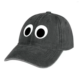 Berets Googly Eyes Cowboy Hat Rave Beach Outing For Women Men's