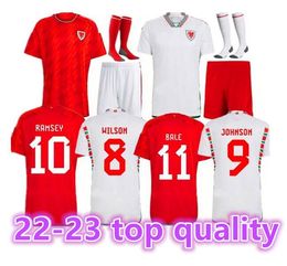 2023 Wales men Soccer Jerseys BALE WILSON ALLEN RAMSEY JOHNSIN 22 23 world National Team cup Rodon VOKES Home Football ShirtS Adult kids kit Uniforms S-4XL 88