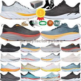 New Hot ONE Running Shoes For Men Women Bondi Clifton 8 Carbon x Athletic Shoe Shock Absorbing Road Highway Climbing Mens Womens Breathable Outdoor Runner Sneakers