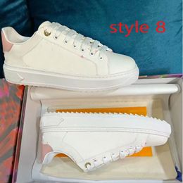 Lace-Up Shoes Casual Womens Designer Shoe Sneaker 100% Leather Fashion Lady Flat Running Trainers Letters Woman Shoe Platform Men Gym Sneakers Size 35-45 3780