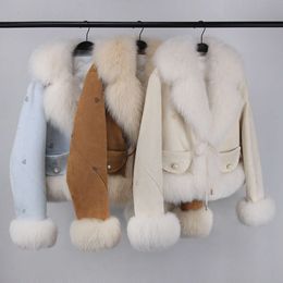 2023 New Autumn/Winter Fashion Slimming Warm Fox Grass Coat For Women With Small Stature And Short Haining Fur 377114