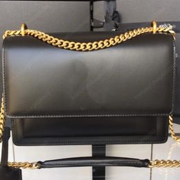 high quality saddle bag crossbody designer bags chain bag 22CM Cowhide toothpick print mirror quality bags luxury chain bag woman Red bag Gift box packaging Envelope