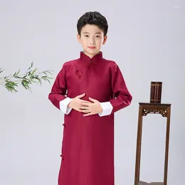 Ethnic Clothing Chinese Robe Ancient Scholar Student Costumes Men Aldult China Traditional Vintage Stage Cosplay Costume Hanfu