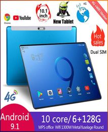 2021 Tablets Android 90 Octa Core 10 inch Tablet PC 6GB RAM 128GB ROM 50MP WIFI AGPS 4G LTE 25D Tempered Glass IPS 1280x8005502715
