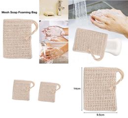 Natural Exfoliating Mesh Soap Saver Sisal Soap Saver Bag Pouch Holder For Shower Bath Foaming And Drying DA6473797235