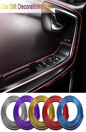 Universal Car Headlight Decoration Strip Moulding Carstyling Accessories 5M Car Cover Trim Dashboard Door Edge Styling Interior1285327