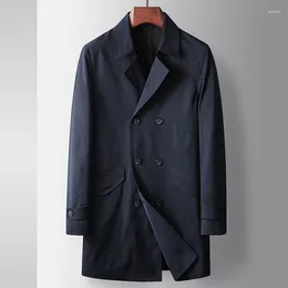 Men's Trench Coats 2024 Spring Style Jacket Men Fashion England Casual Outerwear Jackets Mens Clothing Size M-3XL