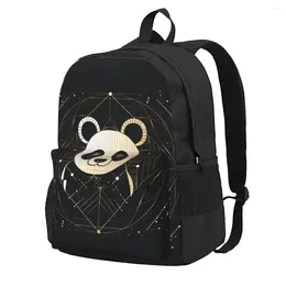 Backpack Panda Minimalist Art Astro Geometry Cute Backpacks Teen Camping Soft School Bags Designer Rucksack