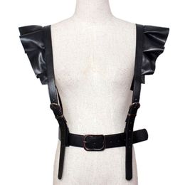 Belts 2021 Personality Shoulders Sexy Belt Faux Leather Body Bondage Corset Female Harness Waist Straps Suspenders272D