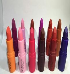 Selling Brand New make up lipstick Valli Waterproof Giambattista Collection Matte Lipstick mix 12 colors4631948