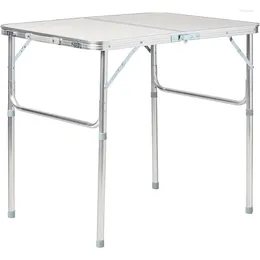 Camp Furniture Trademark Innovations Lightweight Adjustable Portable Folding Aluminium Table With Carry Handle Camping