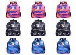 Cartoon Unicorn Backpack Galaxy Print Shoulders Kids Children School Bag Travel Camping Backpack High Capacity 32 Styles HHA4853767015