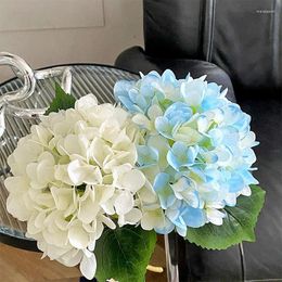 Decorative Flowers Artificial Silk Hydrangea Bouquet DIY For Wedding Vase Office El Table Centrepiece Home Decor