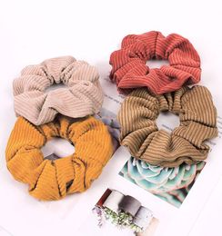 Scrunchie Stretch Headband Scrunchies Women Elastic Corduroy Hair Band Ties Girls Ponytail Holders Hairband Head band Accessories 8604375