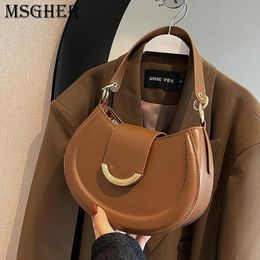 Womens Bag Trendy Brand Designer Zipper Small Handbags Lady Fashion Shoulder PU Leather Casual Hobo Bags 240305