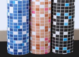 Premium Mosaic Self Adhesive Wallpaper Sticker PVC 2D Waterproof Oilproof Ceramic Tiles Stickers Home Decor Kitchen Bathroom Wal7668832