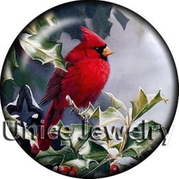 AD1302630 12 18 20mm Snap On Charms for Bracelet Necklace DIY Findings Glass Snap Buttons bird Design noosa Jewellery makin3055