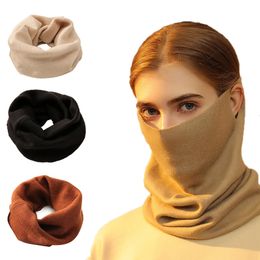 Multifunction Neck Gaiter Face Cover Scarf Women Winter Warmer Windproof Balaclava Ski Mask for Cycling Camping Hiking 240226