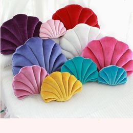 Sea Shell Simulation Seat Cushion Children's Plush Doll Birthday Gift Back Sofa Chair Decoration Couch Pad268w