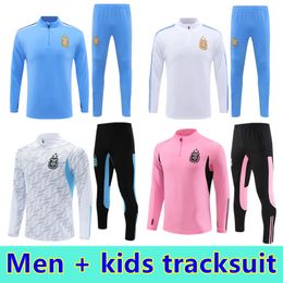 2024 2025 Argentina football tracksuit Men Kids Kit training suit 23 24 25 Argentina soccer tracksuits jogging jacket survetement chandal futbol