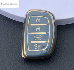 New TPU Car Key Cover for Hyundai Tucson Santa Fe Rena Sonata Elantra Creta Ix35 Ix45 I10 I30 I40 3 4 Button Premium Key Case7457687