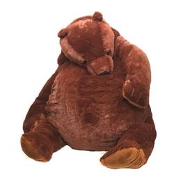 Pillow 100cm Brown Teddy Bear DJUNGELSKOG Plush Toys Soft Stuffed Animal Toy Cushion Doll For Girl Drop3037