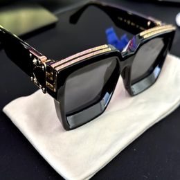 2023 Millionaires Sunglases men women full frame Vintage designer MILLIONAIRE 1 1 sunglasses men MILLIONAIRE Black Made in Ita305h