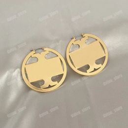 Fashion Hoop Earrings Designer Womens Big Circle Simple Earring Luxury Jewellery Ear Studs High Quality Gold Earring Lady Party Gift273O