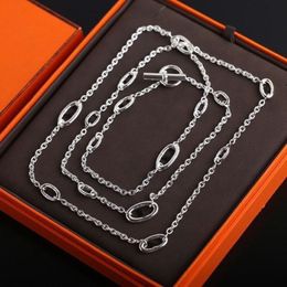 Animal nose Pendant Necklaces long sweater chain can be multi-layered with wallet bag shoulder ot buckle ins light luxury necklace1890