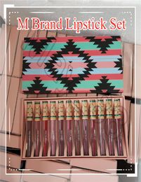 Christmas New Matte Liquid Lipstick 12pcsset Lip Cosmetics 12 Colours LipKit Lip gloss set Make up Lipstick in stock4504781