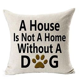 Dog Lover Gifts Cotton Linen Throw Pillow Case Decorative Cushion Cover 45x45cm Removable And Washable Pillowcases #10258h