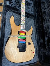 Ultra Rare Paradise Jason Becker JB24 Numbers Natural Electric Guitar Alder Body Maple Fingerboard Numbered Inlays Floyd Rose Tremolo Bridge Black Hardware