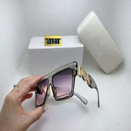 2021 Authentic Polarizing sunglasses 9421 women men brand designer uv protection sunglasses clear lens and coating lens sunwear2499