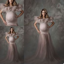 Maternity Sleepwear Dresses For Po Shoot Pregnant Women Pography Props Custom Made Weddiing Party Cheap Women Sleepgown2661