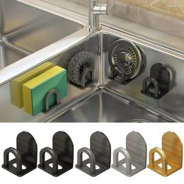 Kitchen Storage Aluminium Sponge Rack Sink Drain Drying Shelf Bathroom Holders Cleaning Hooks Accessories