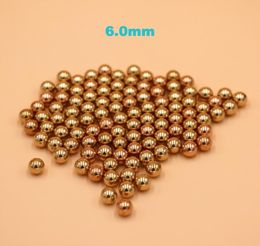 6mm Solid Brass H62 Bearing Balls For Industrial Pumps Valves Electronic Devices Heating Units Furniture Rails and Safety Sw6882197