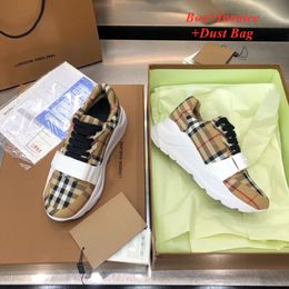 Mirror Quality Chaussure Original Designer Luxury Mens Shoes Thick Sole Sneakers Vintage Check Cotton Women Trainers Casual Check Trainer Sneakers Dhgate New