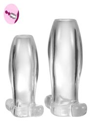 Hollow Anal Plug Transparent Anal Dilator Stimulator Butt Plug Peep Enema Adult Sex Products5751650