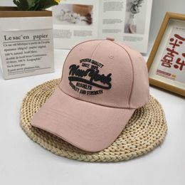 Spring/Summer New Womens Baseball Hat Korean Edition Letter Embroidered Mens Sun Protection and Sunshade Hat Outdoor Leisure Duck Tongue Hat