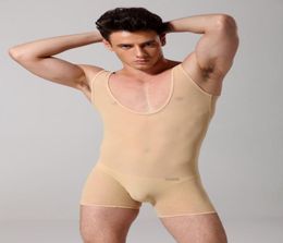 Men039s Sleepwear High Quality Brand Howe Ray Two Tees In Sexy One Jumpsuit Undergarments For Transparent Boxer Jumpsuits Onep2567986