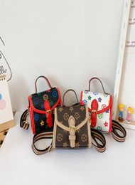 Children Designer Messenger Bag 2020 Korean Kids Flower Change Purse Baby Girls Flower Printed Casual Fashion Single Shoulder Bag 8846935