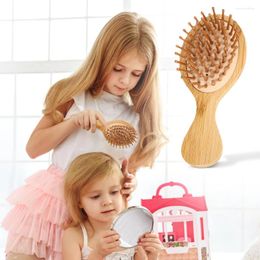Bath Accessory Set Bamboo Massage Hair Brush Anti Static Detangling Comb Reduce Loss Care Styling Women Tools