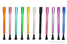 Multicolor Metal Snuff Straw Sniffer Snorter Nasal Tube Straight Type Snuffer Bullet for Whole Smoking Pipe Accessories2557553