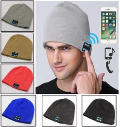 Cylcling Riding Bluetooth Earphone Music Hat Winter Wireless Headphone Cap Headset With Mic Outdoor Sport Warm Hat Headset1328895