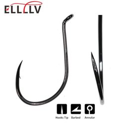 100pcs Strong Offset Fish Hooks High-carbon steel Octopus Beak Hook Saltwater Fishing Hook for Snapper Bass 30 50 60 70 80 240226