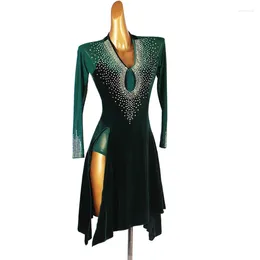 Stage Wear Latin Dance Dress Professional Competition Performance Clothes Tango Samba Rumba ChaCha Ballroom Dancewear