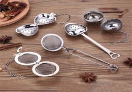 Premium Snap Leaf Ball Tea Strainer with Handle Extended Chain for Loose Flavouring Spices Seasonings Stainless Steel Pincer Infuse4382583