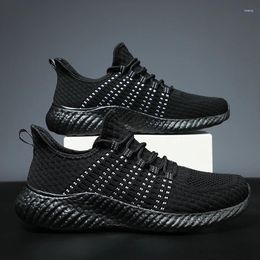 Men's Spring Shoes Casual 942 plus size 46 Trend Sports 47 Running Light Mesh respirável verão preto 53688