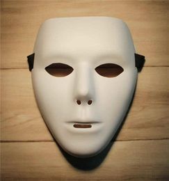 Blank Mask Jabbawockeez Hip Hop White Masque Venetian Carnival Mardi Gras Masks For Halloween Masquerade Balls Cosplay Costume Fes3154151